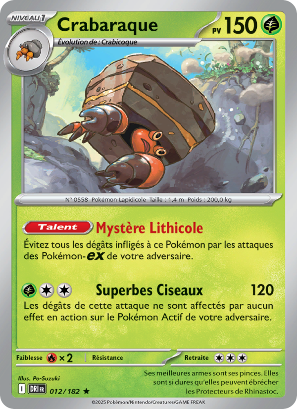 Crabaraque 012 — Rivalités Destinées (French Pokémon TCG card)