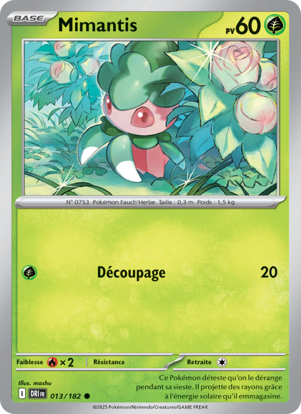 Mimantis 013 — Rivalités Destinées (French Pokémon TCG card)