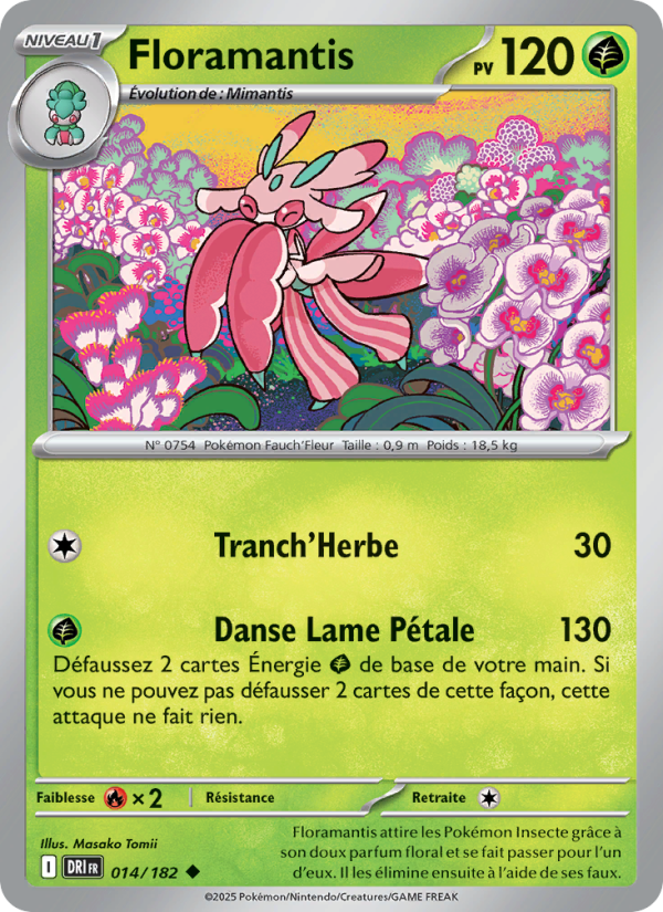Floramantis 014 — Rivalités Destinées (French Pokémon TCG card)