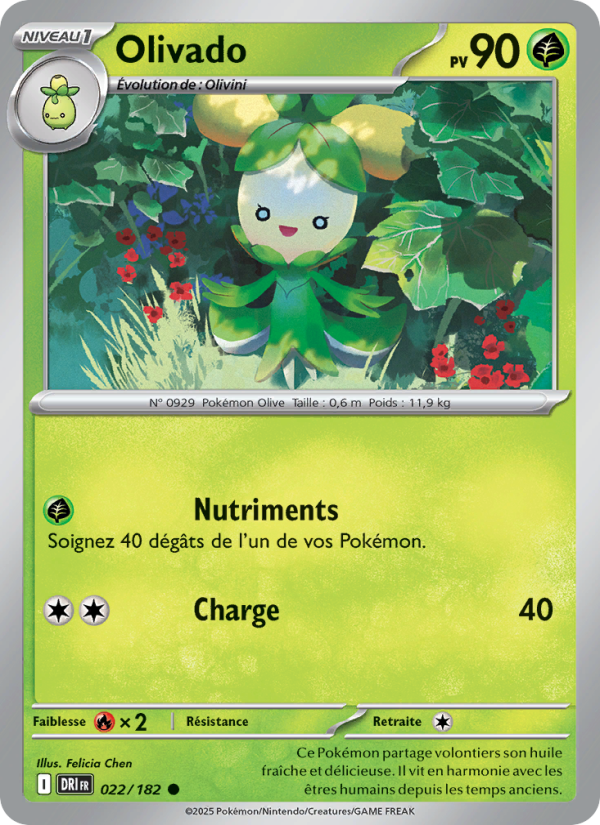Olivado 022 — Rivalités Destinées (French Pokémon TCG card)