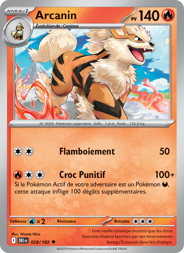 Arcanin 028 — Rivalités Destinées (French Pokémon TCG card)