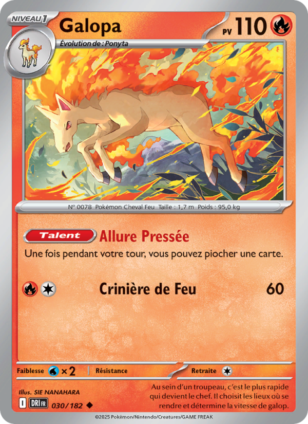 Galopa 030 — Rivalités Destinées (French Pokémon TCG card)