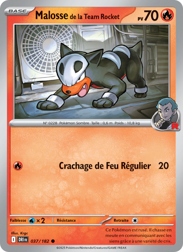 Malosse de la Team Rocket 037 — Rivalités Destinées (French Pokémon TCG card)