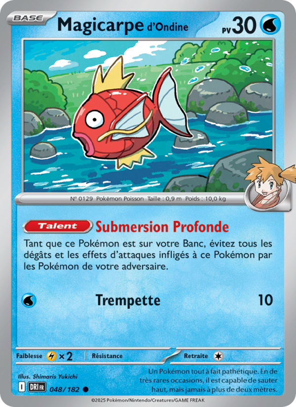 Magicarpe d'Ondine 048 — Rivalités Destinées (French Pokémon TCG card)
