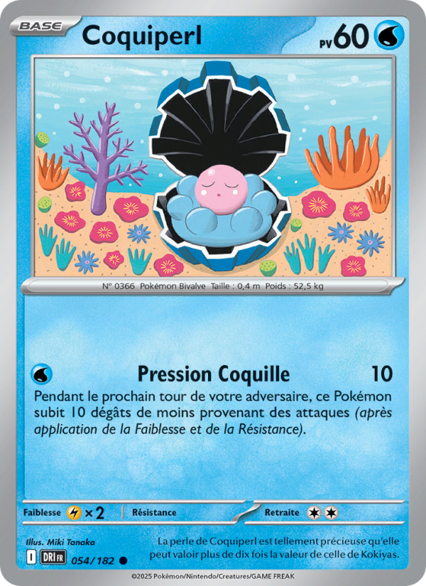 Coquiperl 054 — Rivalités Destinées (French Pokémon TCG card)