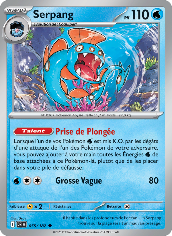 Serpang 055 — Rivalités Destinées (French Pokémon TCG card)
