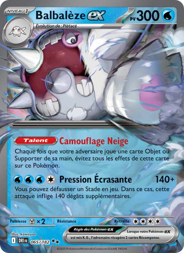 Balbalèze-ex 065 — Rivalités Destinées (French Pokémon TCG card)