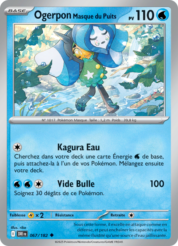 Ogerpon Masque du Puits 067 — Rivalités Destinées (French Pokémon TCG card)