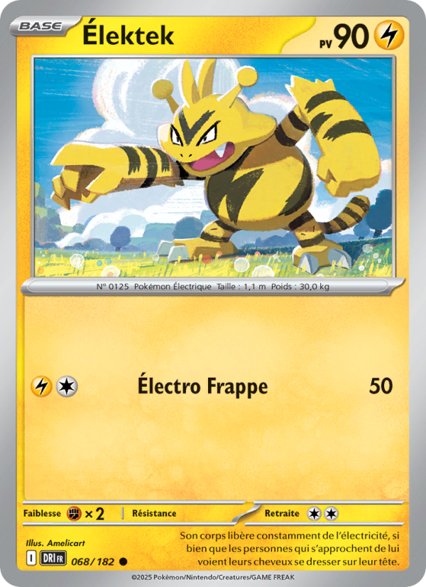 Élektek 068 — Rivalités Destinées (French Pokémon TCG card)