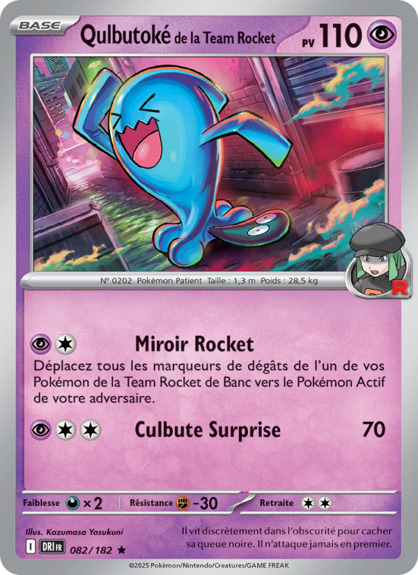 Qulbutoké de la Team Rocket 082 — Rivalités Destinées (French Pokémon TCG card)
