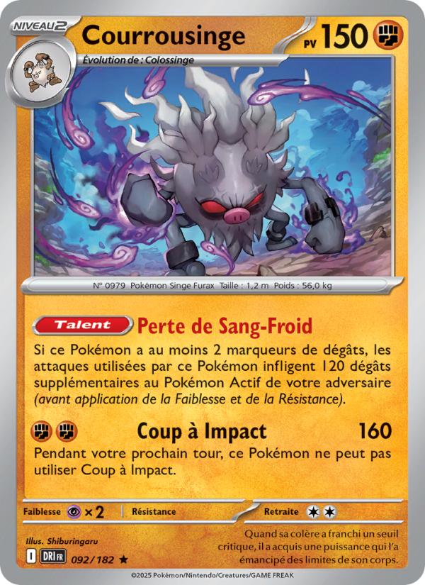 Courrousinge 092 — Rivalités Destinées (French Pokémon TCG card)