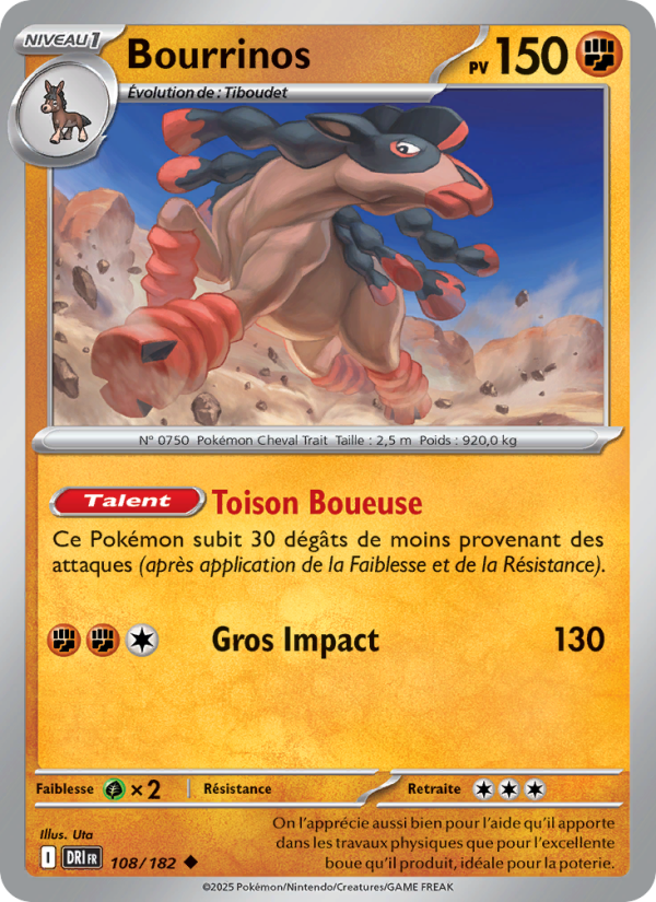 Bourrinos 108 — Rivalités Destinées (French Pokémon TCG card)