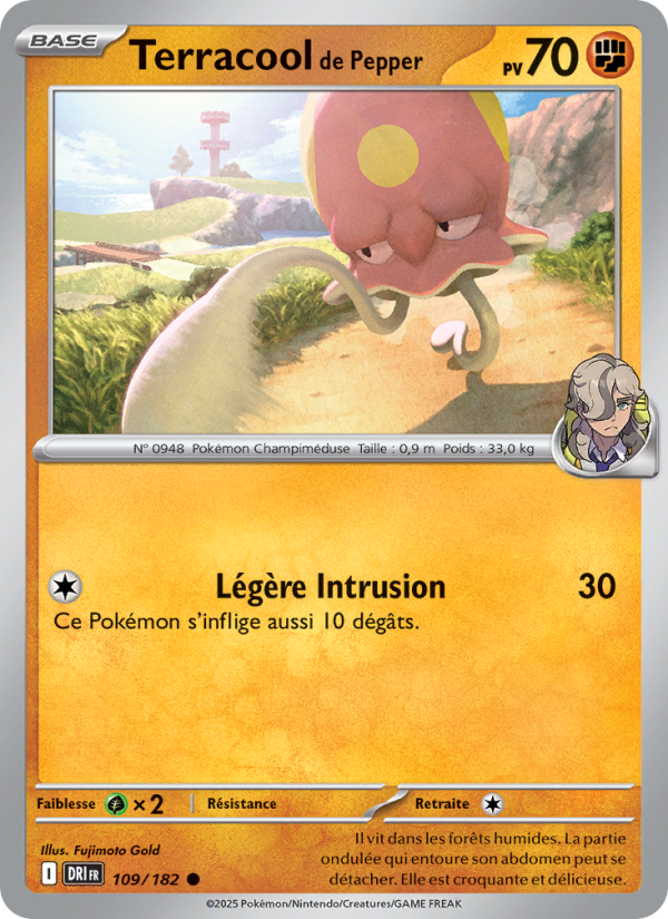 Terracool de Pepper 109 — Rivalités Destinées (French Pokémon TCG card)