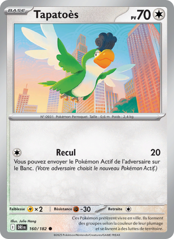 Tapatoès 160 — Rivalités Destinées (French Pokémon TCG card)