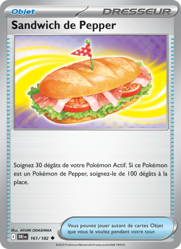 Sandwich de Pepper 161 — Rivalités Destinées (French Pokémon TCG card)