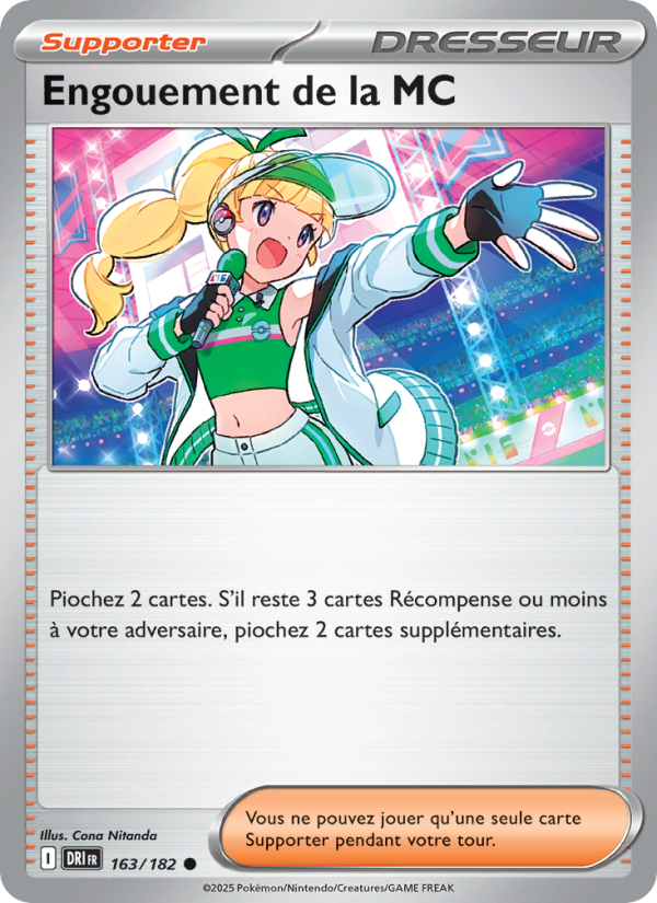 Engouement de la MC 163 — Rivalités Destinées (French Pokémon TCG card)