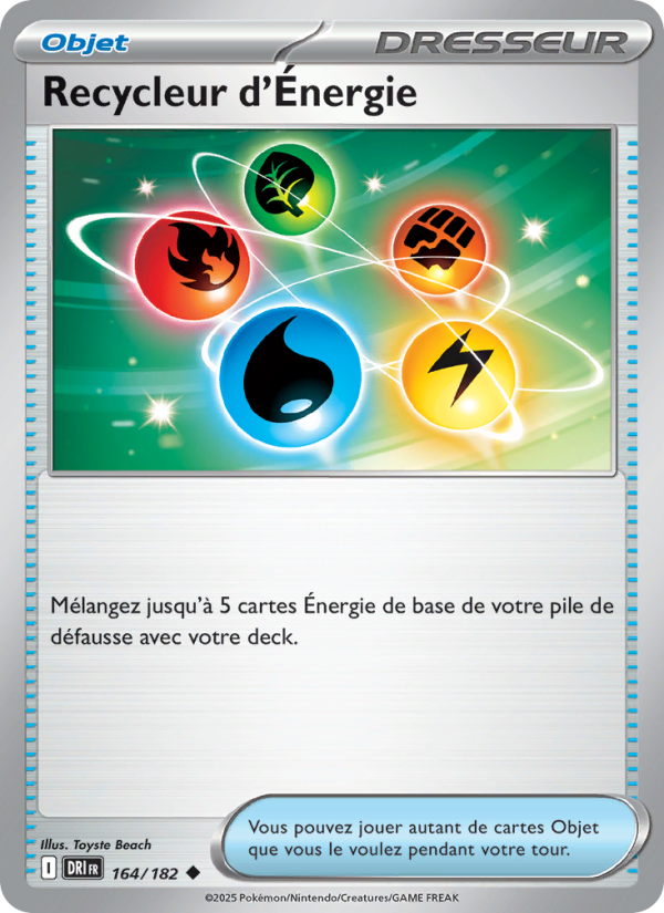 Recycleur d'Énergie 164 — Rivalités Destinées (French Pokémon TCG card)