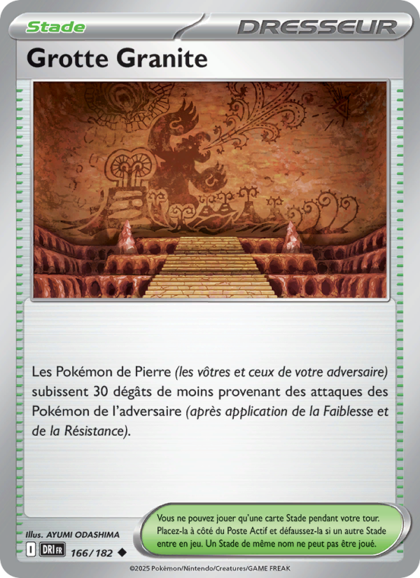 Grotte Granite 166 — Rivalités Destinées (French Pokémon TCG card)