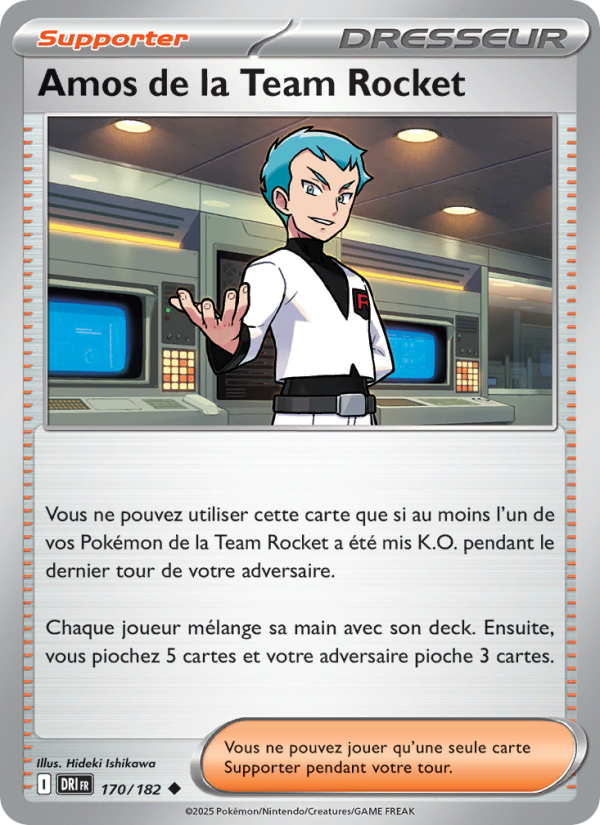 Amos de la Team Rocket 170 — Rivalités Destinées (French Pokémon TCG card)