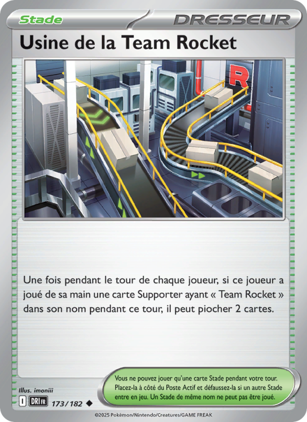 Usine de la Team Rocket 173 — Rivalités Destinées (French Pokémon TCG card)