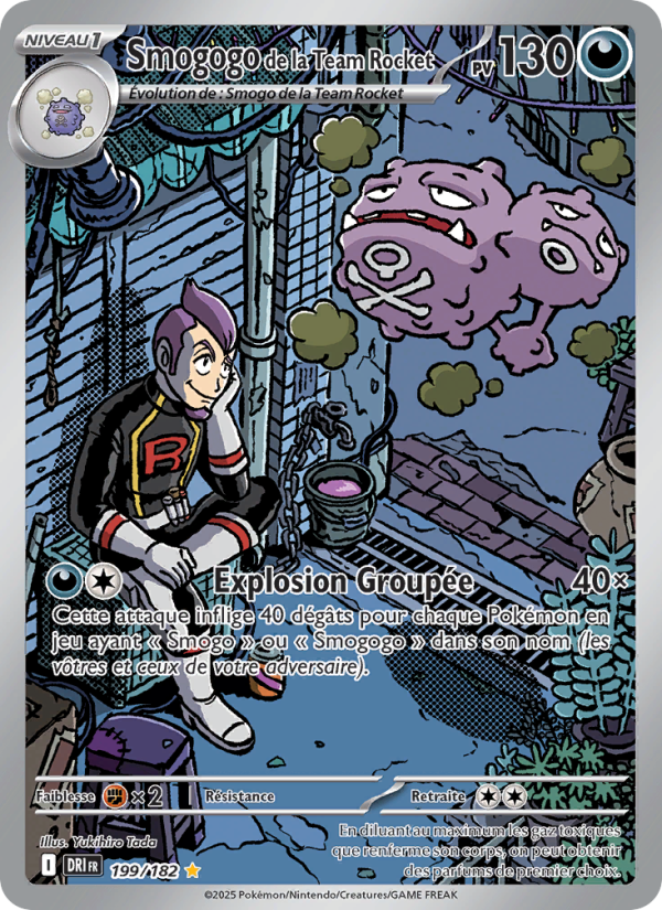 Smogogo de la Team Rocket 199 — Rivalités Destinées (French Pokémon TCG card)