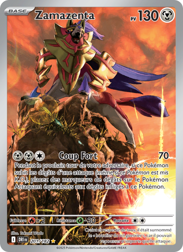 Zamazenta 201 — Rivalités Destinées (French Pokémon TCG card)