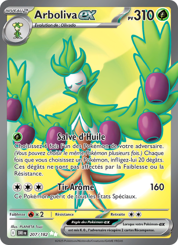 Arboliva-ex 207 — Rivalités Destinées (French Pokémon TCG card)
