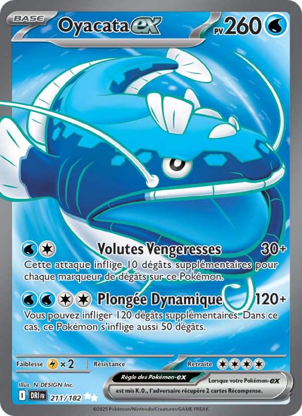Oyacata-ex 211 — Rivalités Destinées (French Pokémon TCG card)