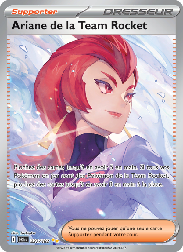 Ariane de la Team Rocket 237 — Rivalités Destinées (French Pokémon TCG card)