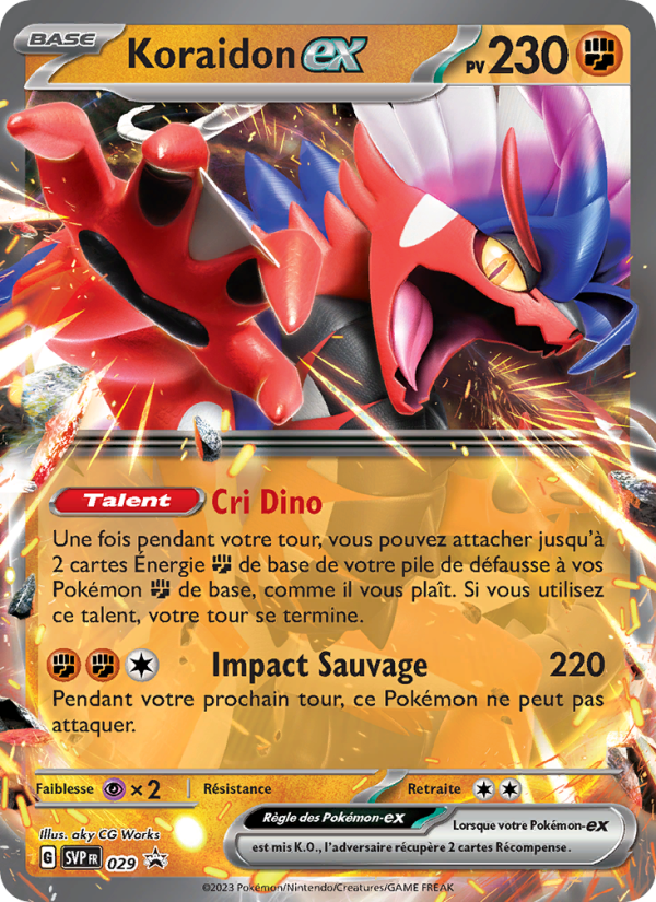 Koraidon-ex 029 — SVP Black Star Promos (French Pokémon TCG card)