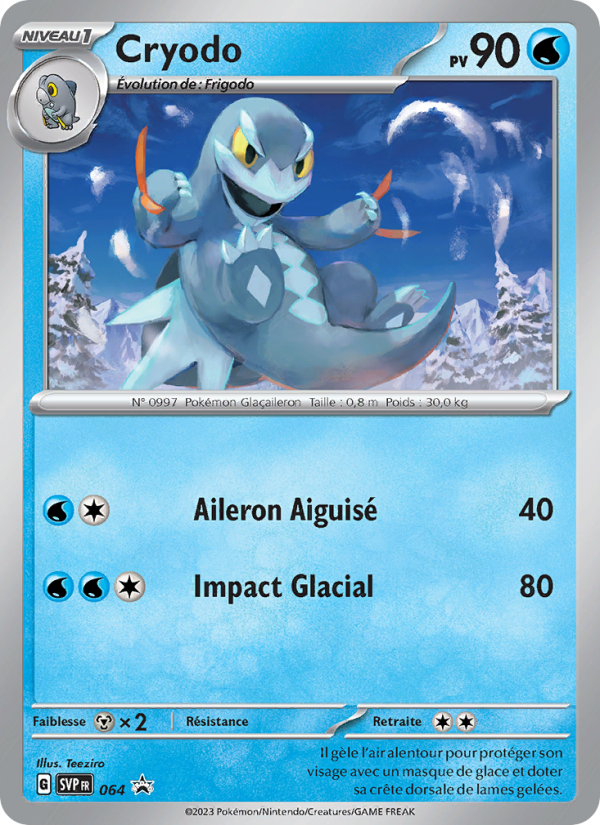 Cryodo 064 — SVP Black Star Promos (French Pokémon TCG card)