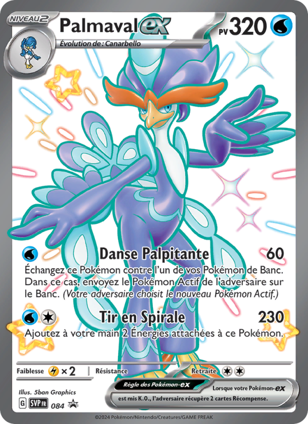 Palmaval-ex 084 — SVP Black Star Promos (French Pokémon TCG card)