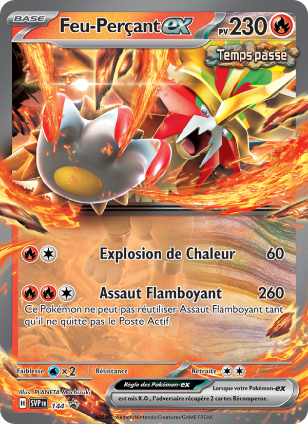 Feu-Perçant-ex 144 — SVP Black Star Promos (French Pokémon TCG card)