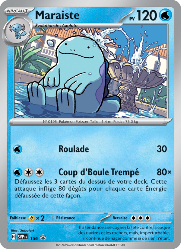 Maraiste 156 — SVP Black Star Promos (French Pokémon TCG card)
