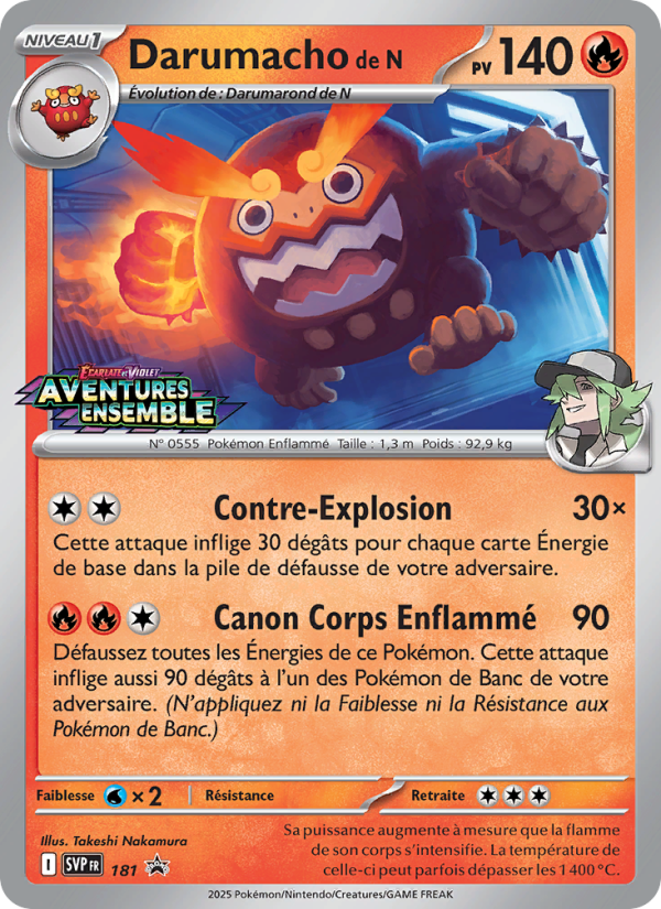 Darumacho de N 181 — SVP Black Star Promos (French Pokémon TCG card)