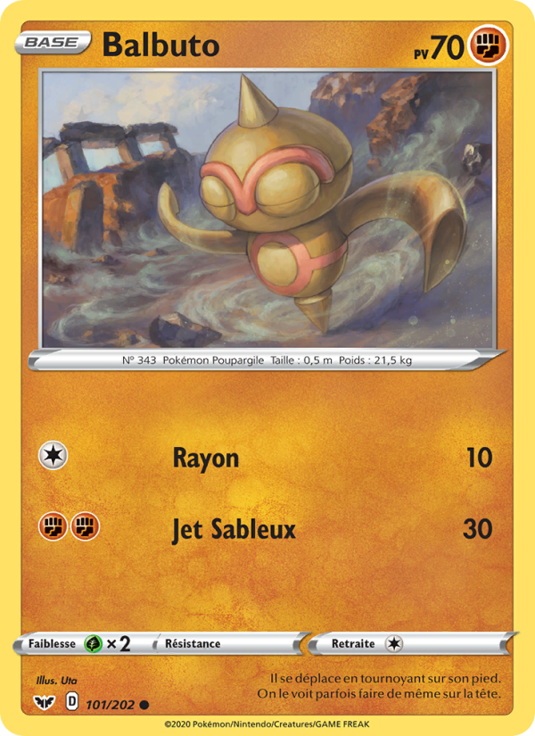 Balbuto 101 — Épée et Bouclier (French Pokémon TCG card)