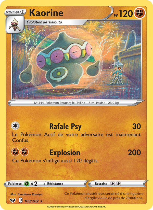Kaorine 103 — Épée et Bouclier (French Pokémon TCG card)