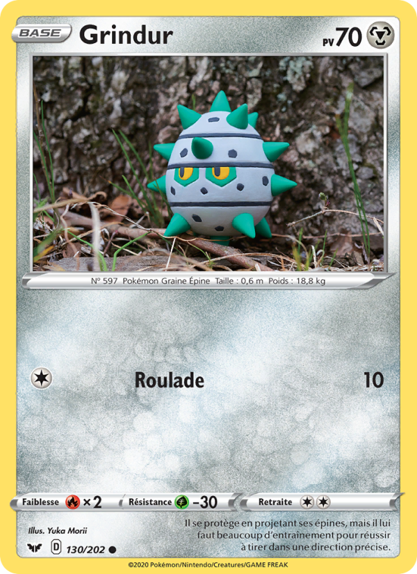 Grindur 130 — Épée et Bouclier (French Pokémon TCG card)