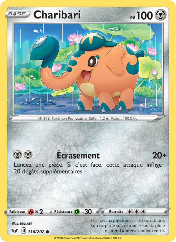 Charibari 136 — Épée et Bouclier (French Pokémon TCG card)