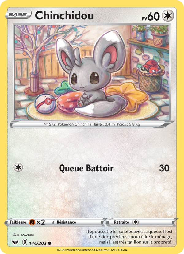 Chinchidou 146 — Épée et Bouclier (French Pokémon TCG card)