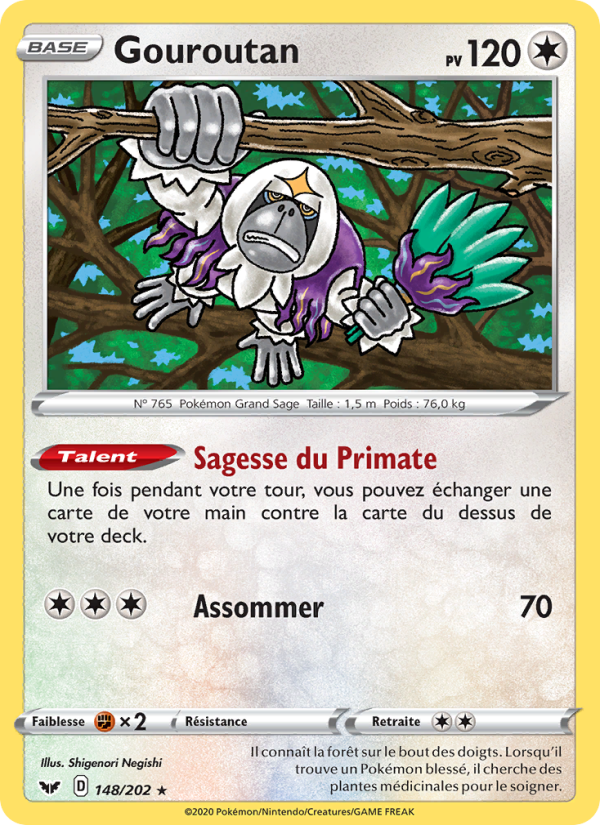 Gouroutan 148 — Épée et Bouclier (French Pokémon TCG card)
