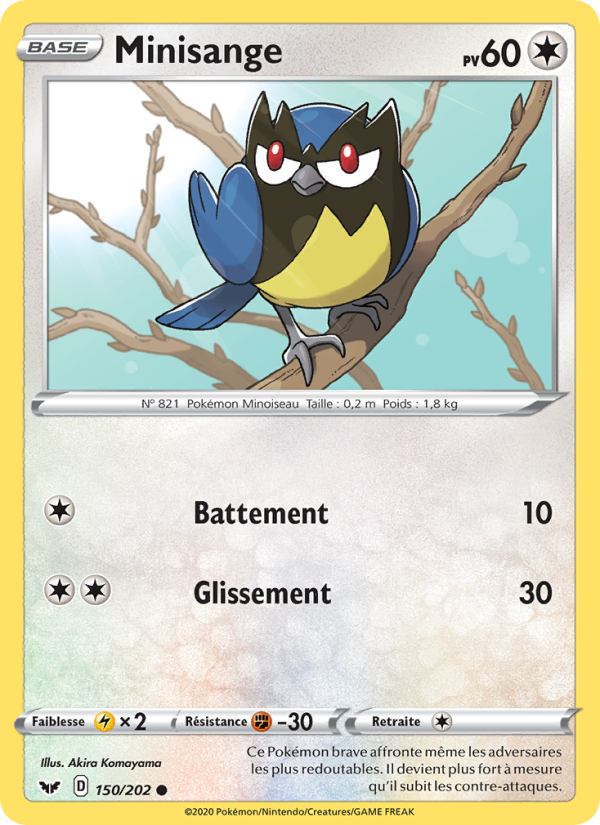 Minisange 150 — Épée et Bouclier (French Pokémon TCG card)