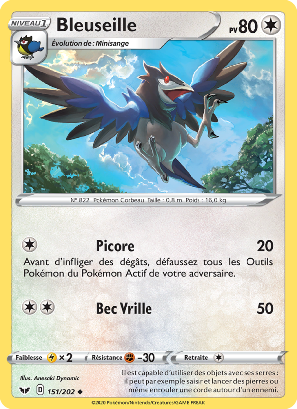 Bleuseille 151 — Épée et Bouclier (French Pokémon TCG card)