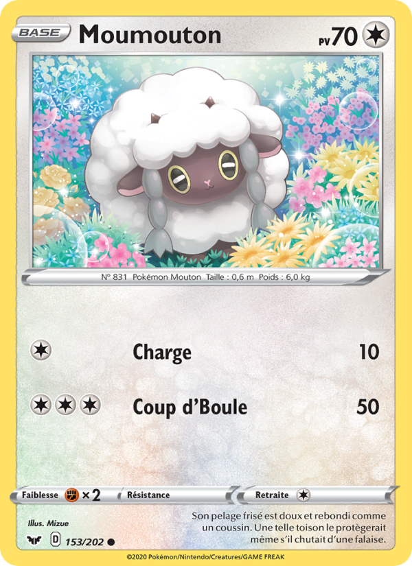 Moumouton 153 — Épée et Bouclier (French Pokémon TCG card)