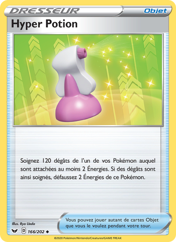 Hyper Potion 166 — Épée et Bouclier (French Pokémon TCG card)