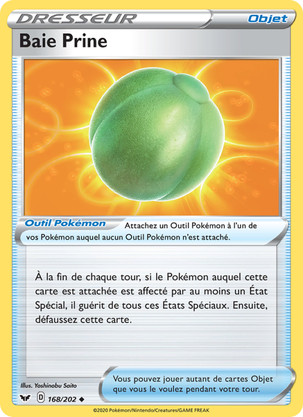 Baie Prine 168 — Épée et Bouclier (French Pokémon TCG card)