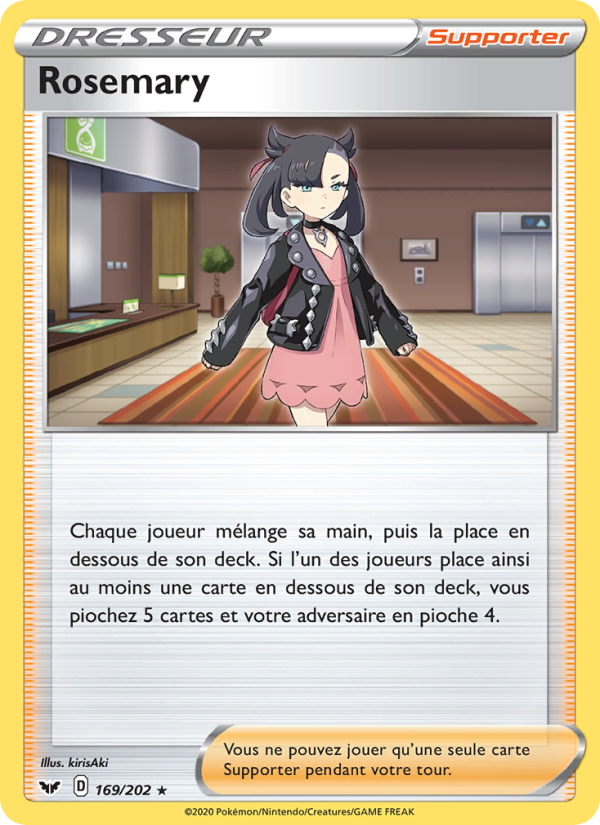 Rosemary 169 — Épée et Bouclier (French Pokémon TCG card)