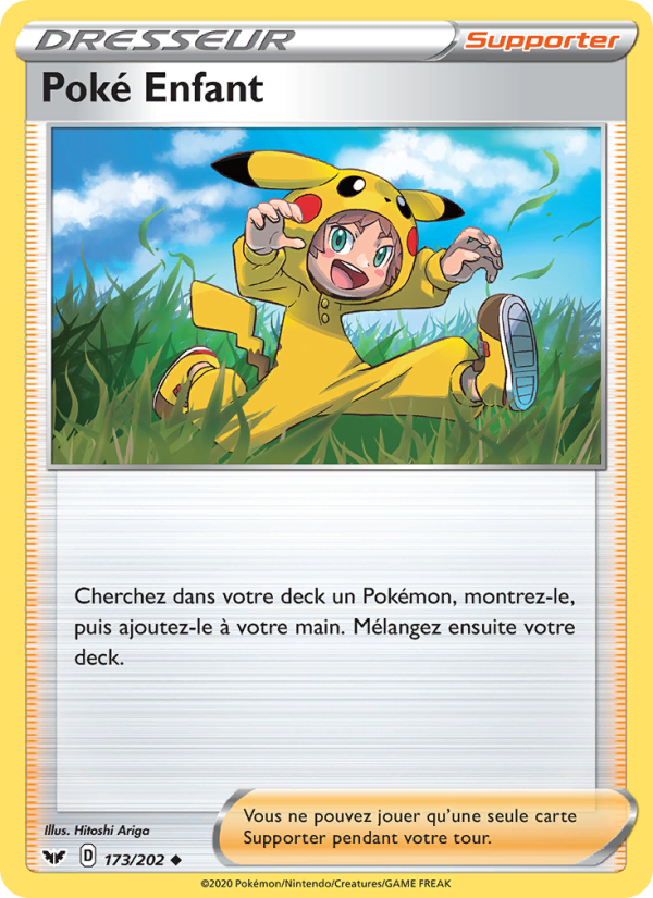 Poké Enfant 173 — Épée et Bouclier (French Pokémon TCG card)