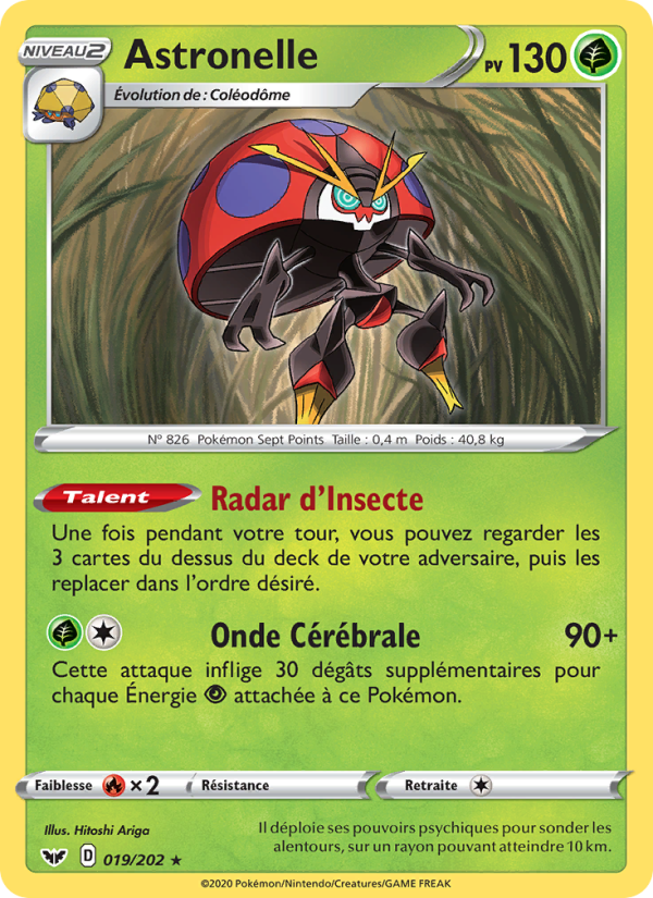 Astronelle 19 — Épée et Bouclier (French Pokémon TCG card)