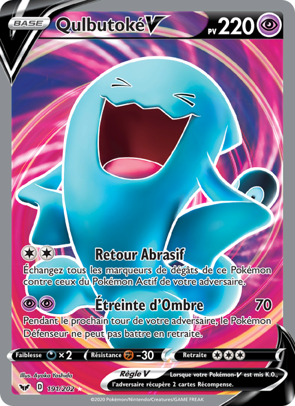 Qulbutoké V 191 — Épée et Bouclier (French Pokémon TCG card)